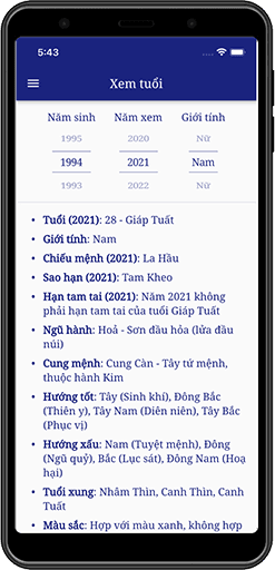 Xem tuổi